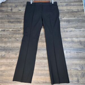 Theory Wool Trousers Dress Pants Crease Black Size 8 Slacks Business